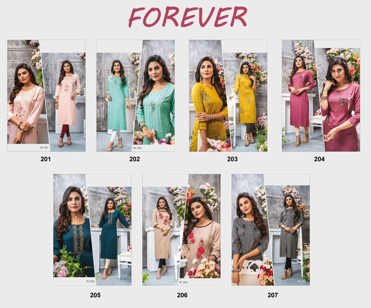 18 Attitude-Forever Kurtis-Premium-Bsy-Based-Heavy-Handwork-Embroidery-Work-Stright-Kurti-Collage